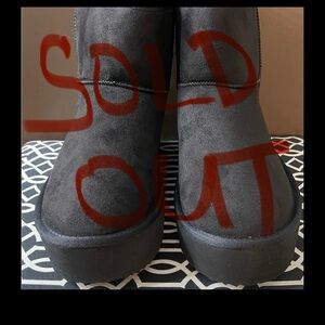 Women's Black Suede Boots